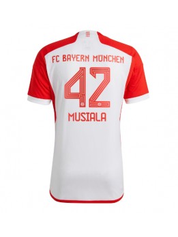 Bayern Munich Jamal Musiala #42 Domaci Dres 2023-24 Kratak Rukavima